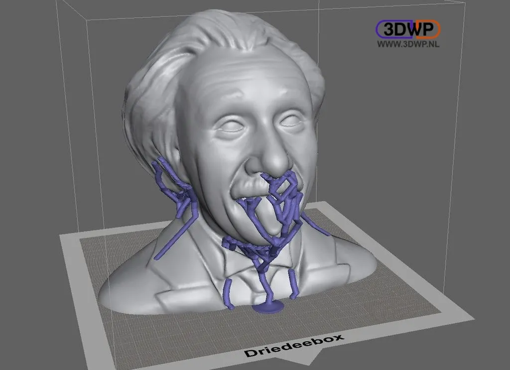 Tượng bán thân Albert Einstein được chỉnh sửa 3D