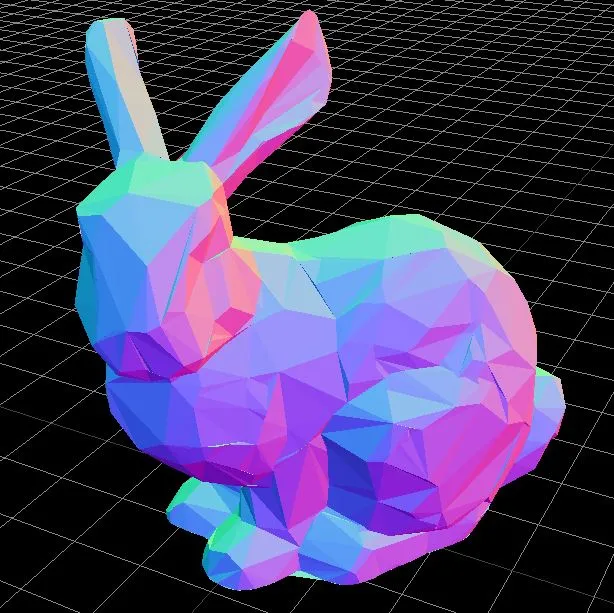 Thỏ Low Poly Dễ Thương cho Mô Hình 3D