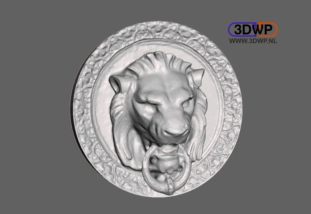 Mặt hổ cửa 3D treo tường nghệ thuật