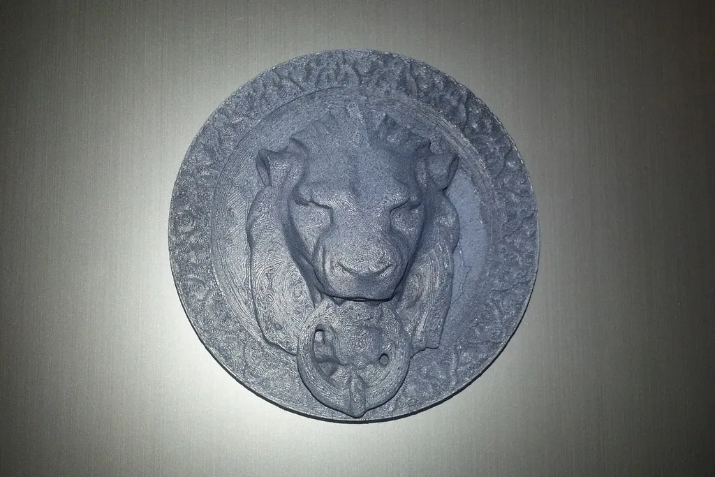 Mặt hổ cửa 3D treo tường nghệ thuật