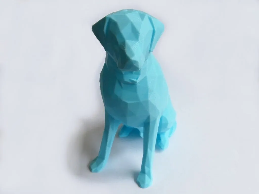 Bức tượng Labrador phong cách Low Poly