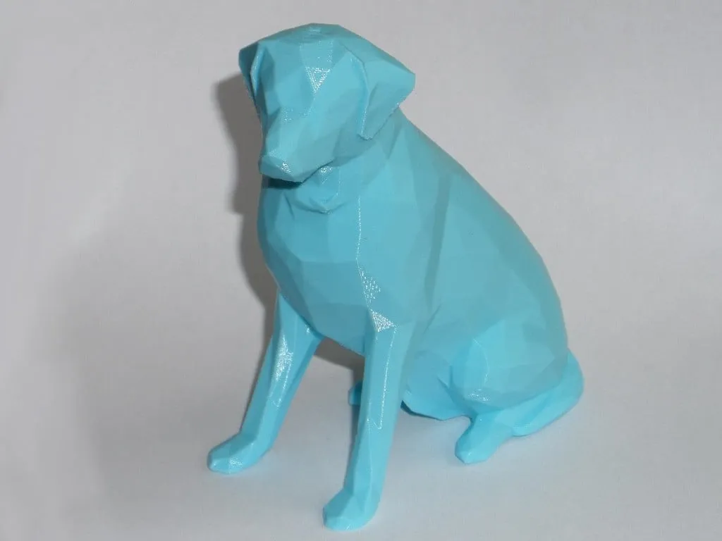 Bức tượng Labrador phong cách Low Poly