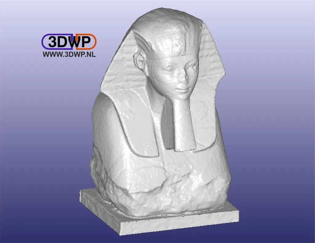Tượng nhân sư Hatshepsut quét 3D