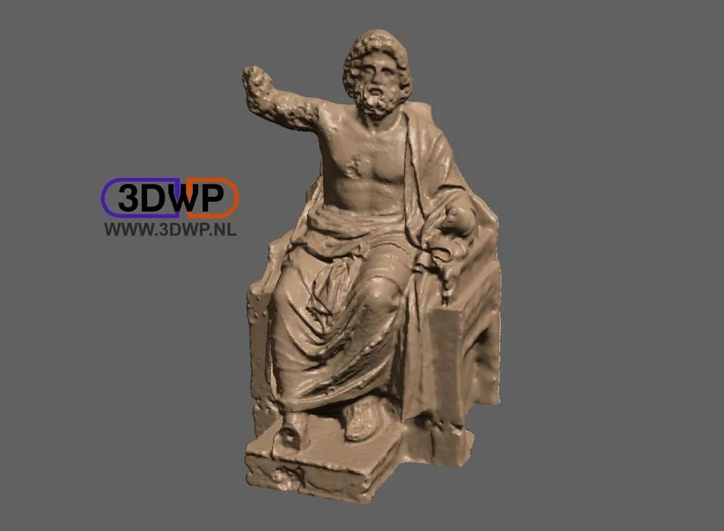 Tượng thần Zeus in 3D với thiết kế có thể in được