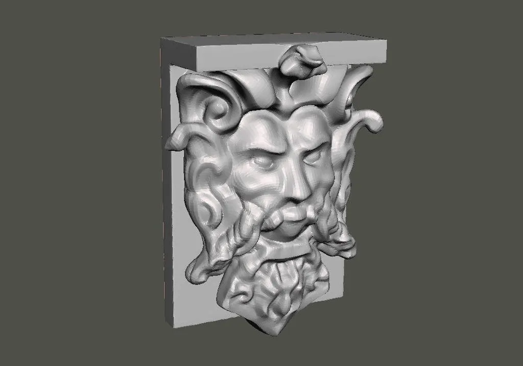 Giá treo tường hình người đàn ông có râu