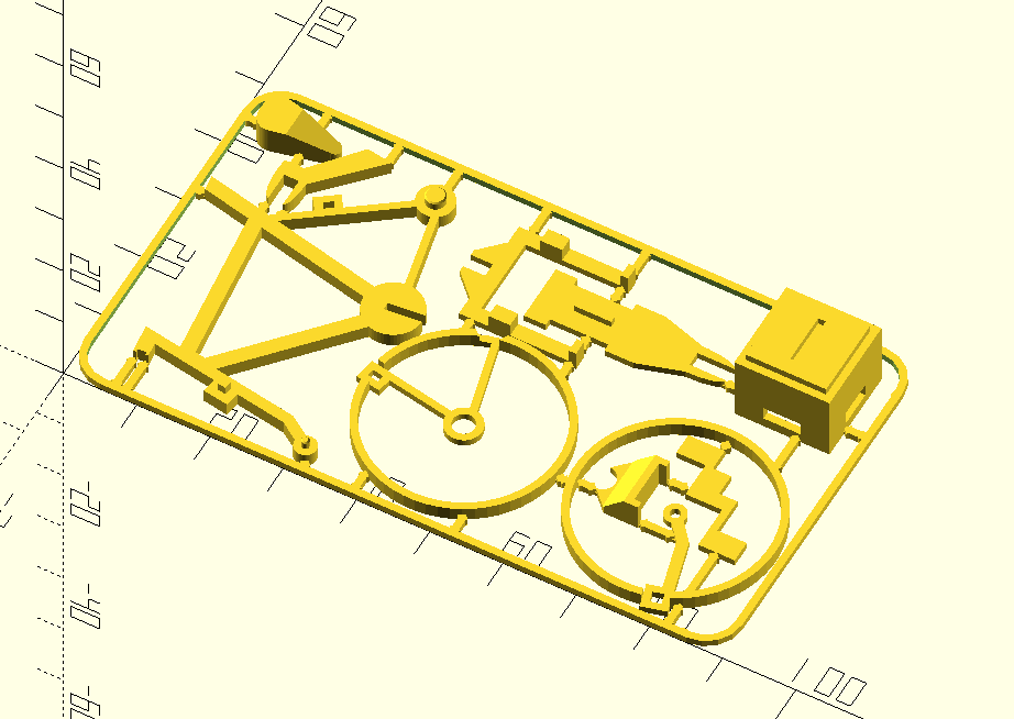 Mô hình xe đạp đường phố khung thép tỉ lệ 1:25.4