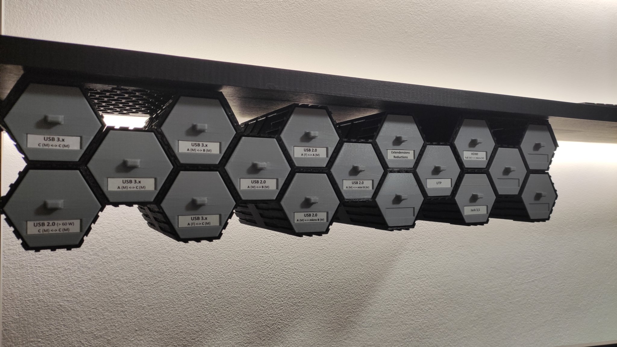 Hộp hình lục giác mô-đun có ngăn kéo độc lập