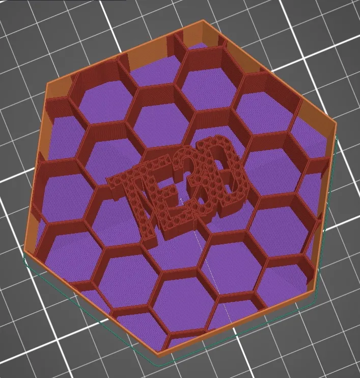 Giá đỡ bút hình lục giác - Tùy chỉnh bằng slicer