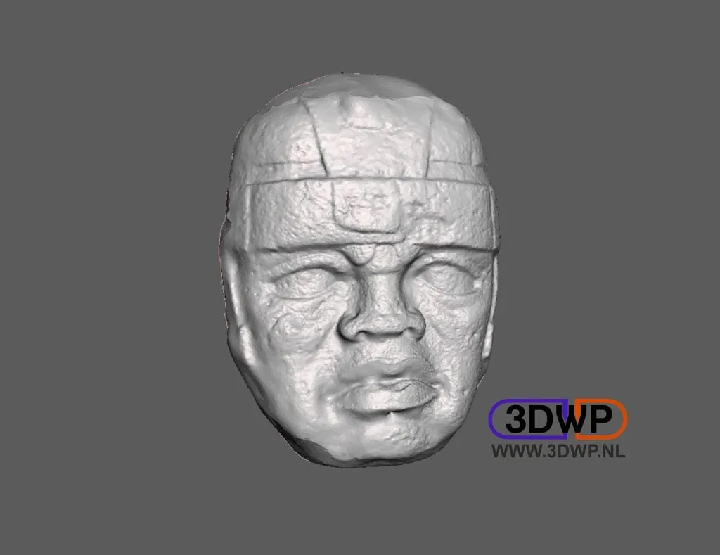 Đầu lâu Olmec treo tường nghệ thuật cổ đại