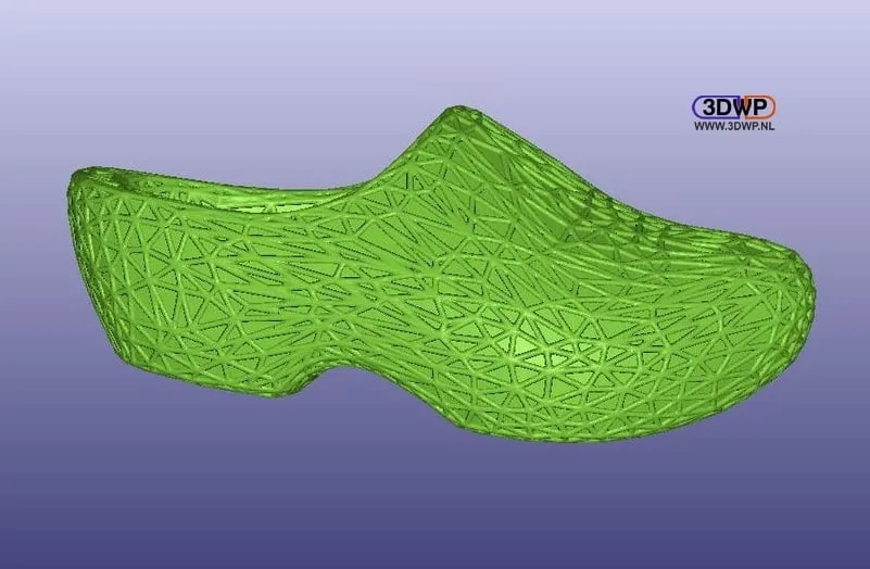 Giày gỗ lưới phong cách Voronoi