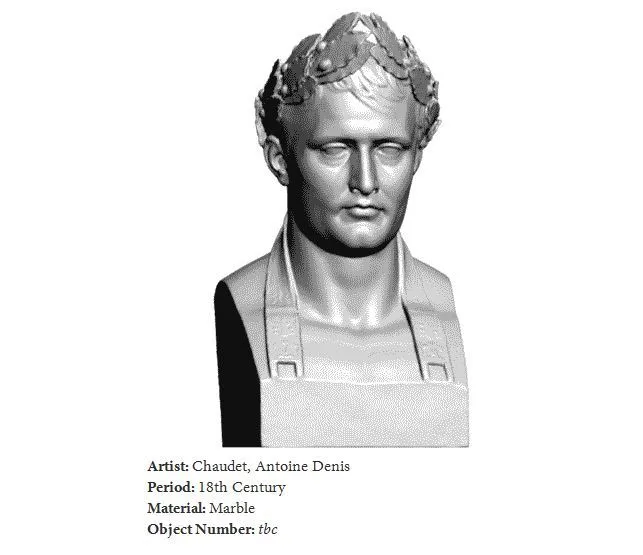 Tượng bán thân Napoleon từ Usher Gallery tại Lincoln