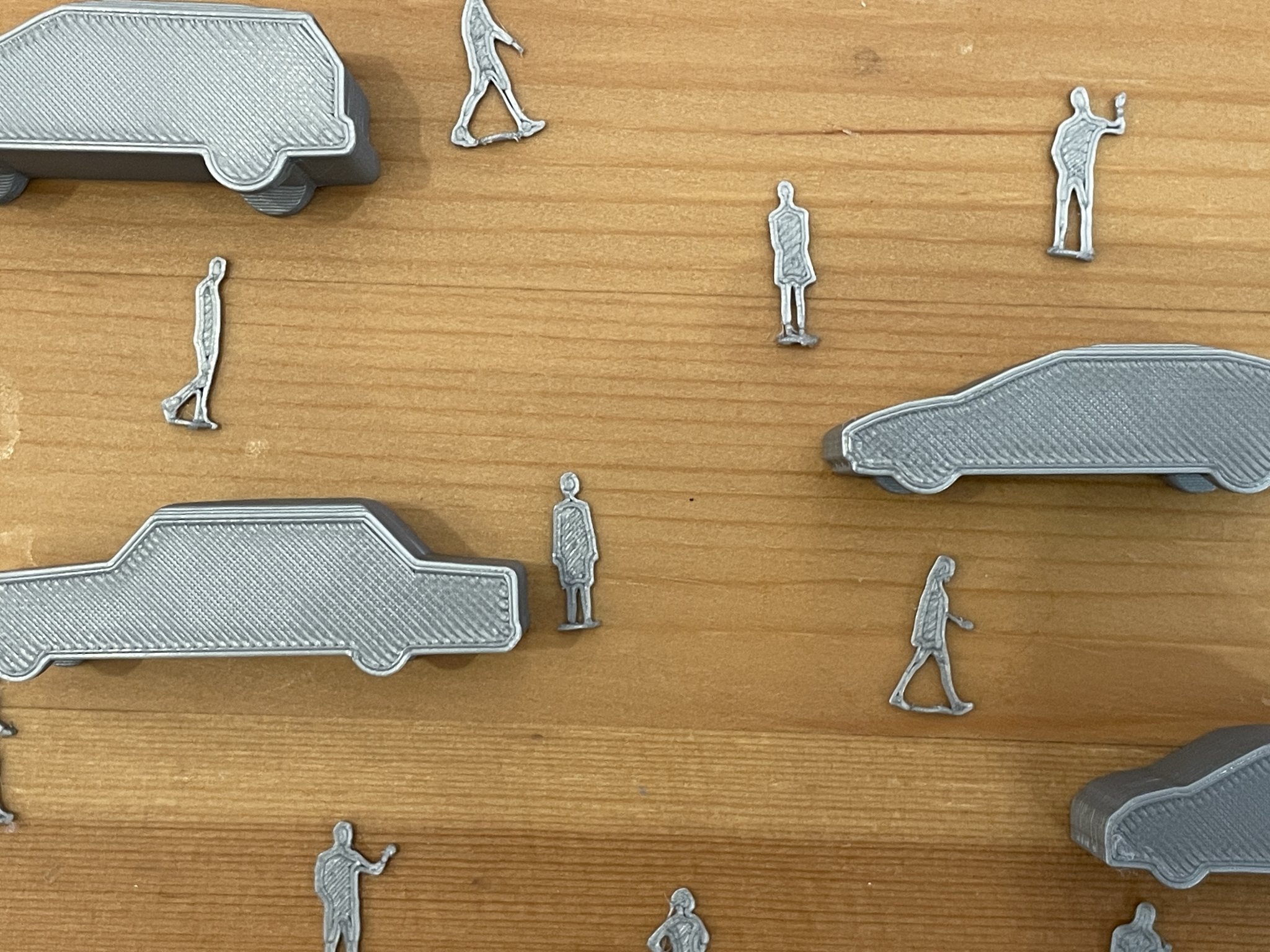 Mô hình người và xe cộ tỷ lệ 1:100 cho kiến trúc