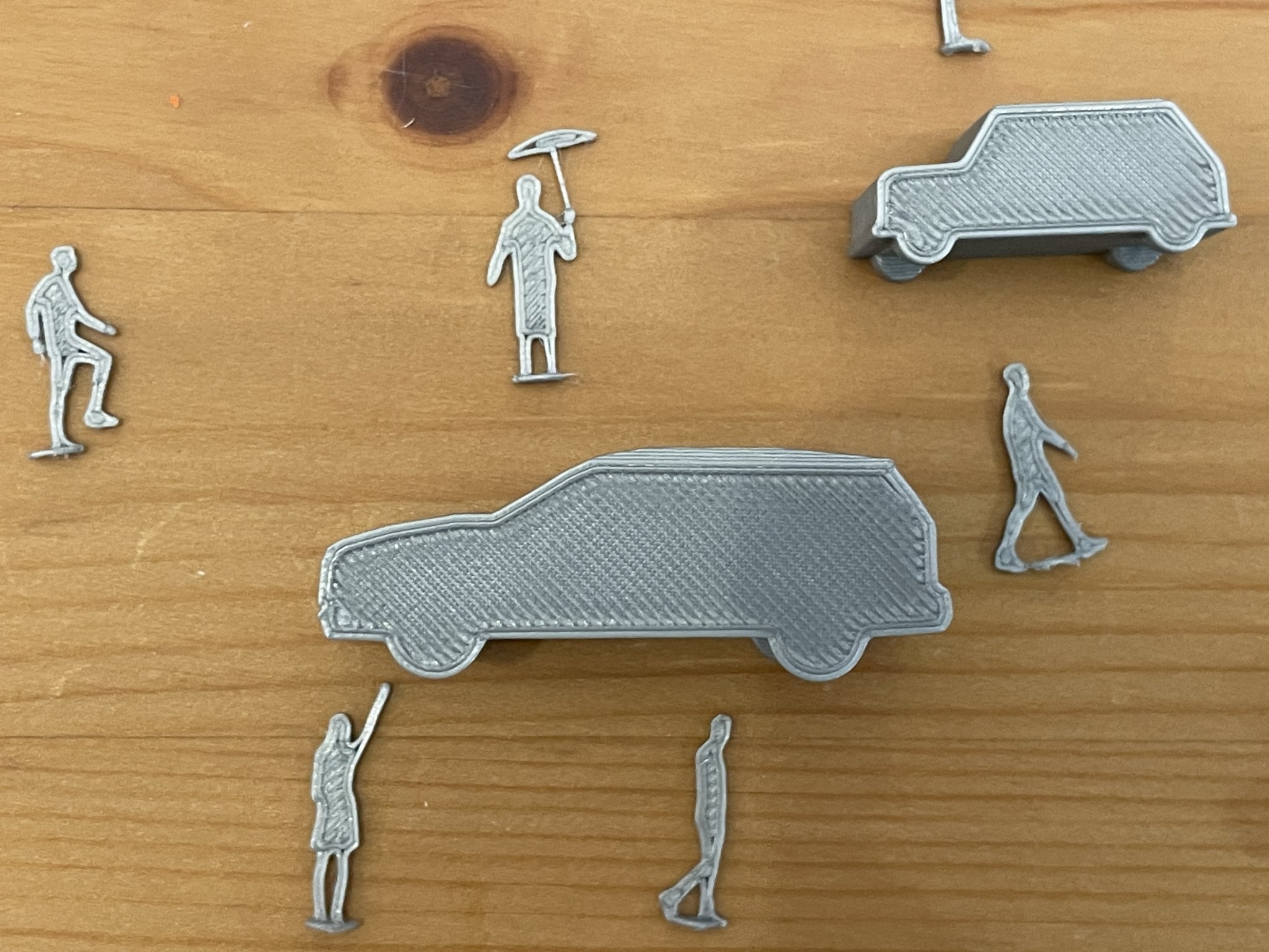 Mô hình người và xe cộ tỷ lệ 1:100 cho kiến trúc