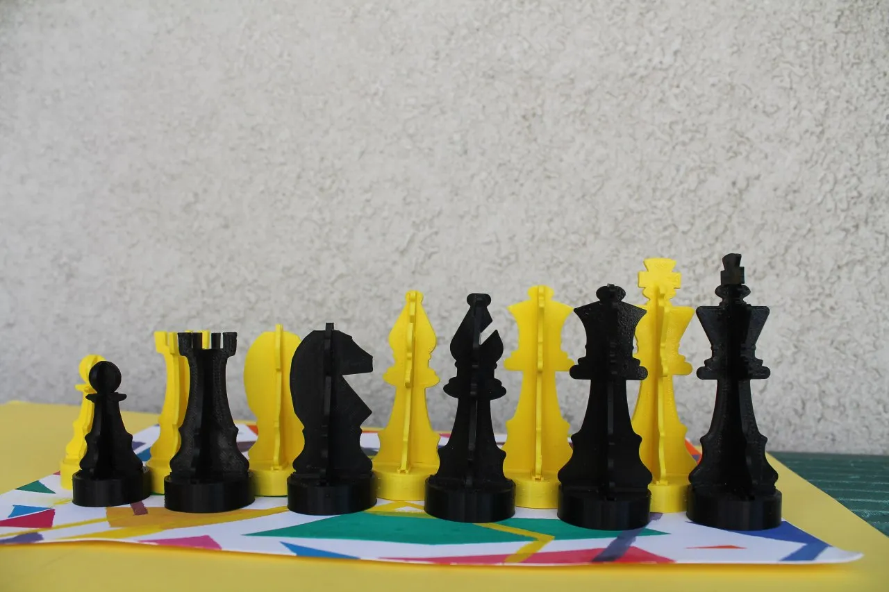 Bộ quà tặng trò chơi cờ vua xe đạp ghép hình