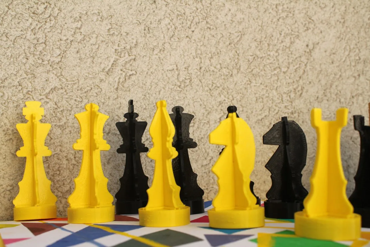 Bộ quà tặng trò chơi cờ vua xe đạp ghép hình