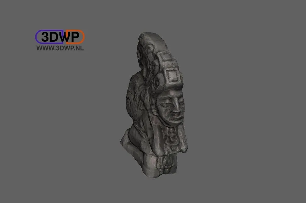 Tượng điêu khắc Maya quét 3D từ Đại học Nam Florida