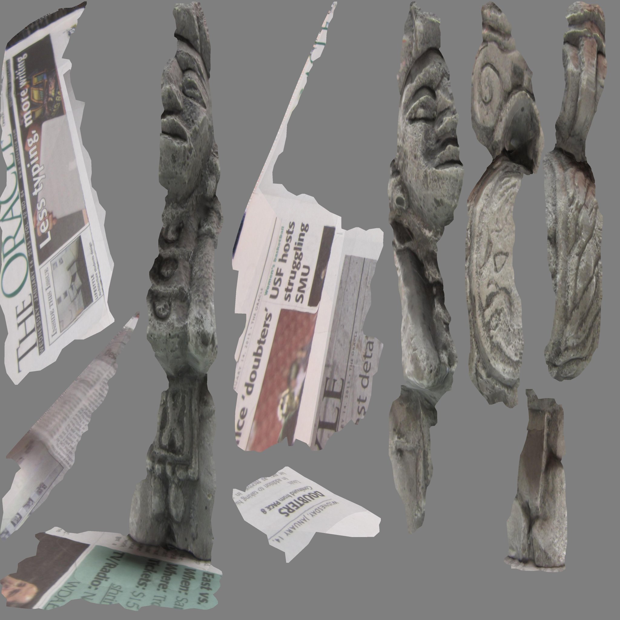 Tượng điêu khắc Maya quét 3D từ Đại học Nam Florida