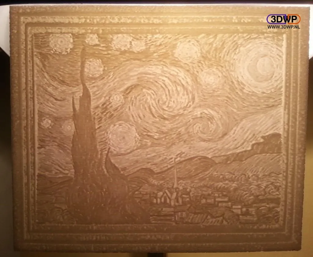 Đêm sao của Vincent van Gogh - Lithophane nghệ thuật