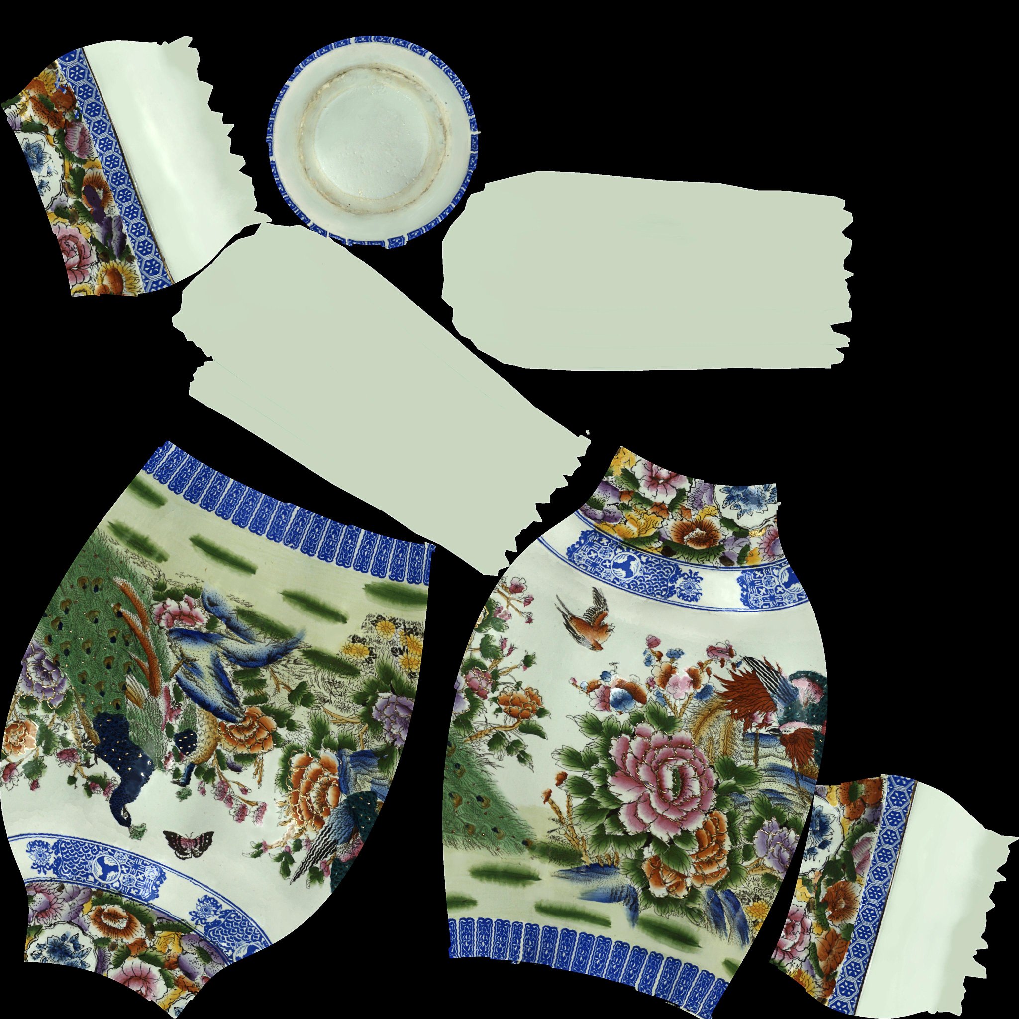 Bình hoa trang trí quét màu sắc đầy đủ từ Artec Eva