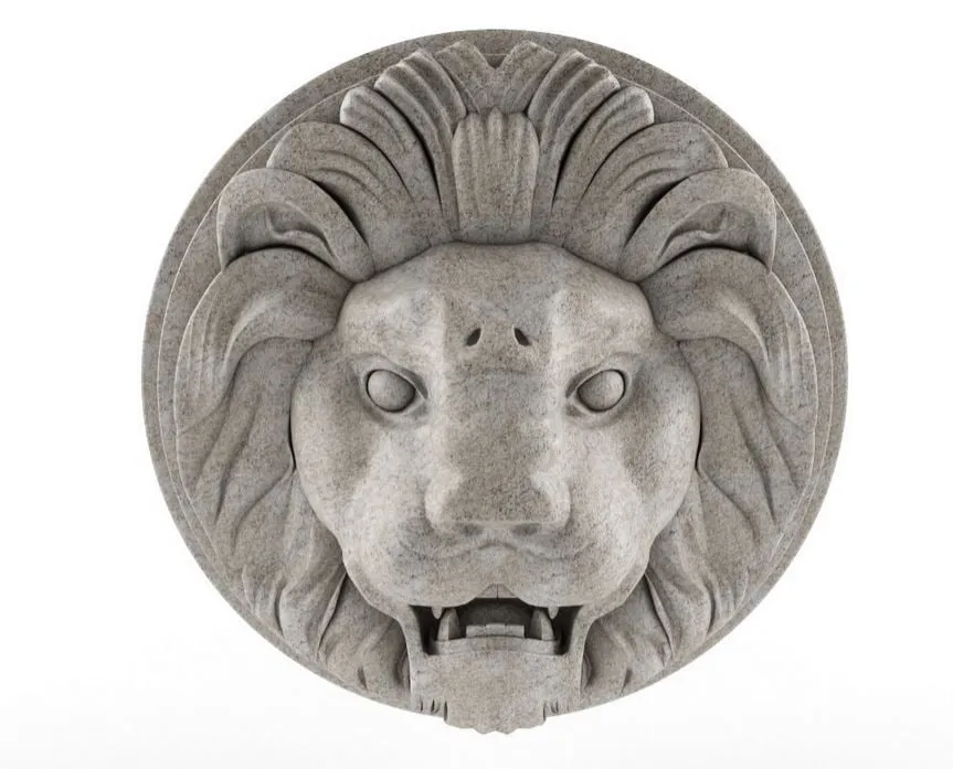 Tượng sư tử treo tường nghệ thuật bằng chất liệu MeshMixer