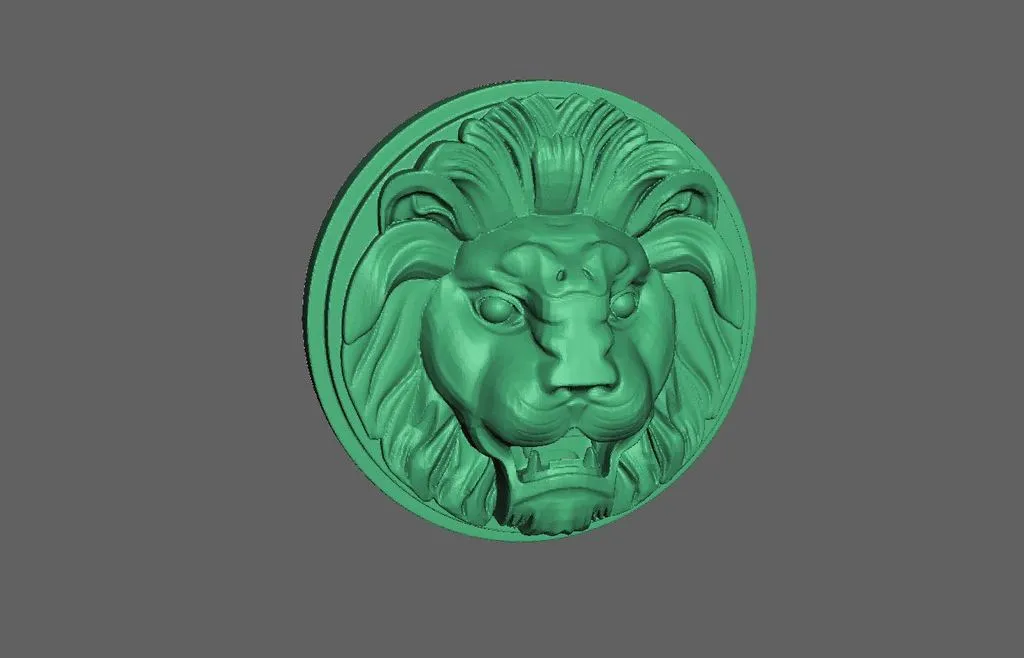 Tượng sư tử treo tường nghệ thuật bằng chất liệu MeshMixer