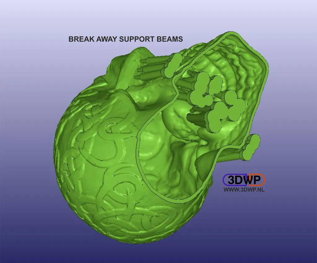 Đầu lâu Celtic rỗng với đèn LED trang trí