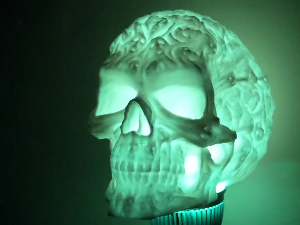 Đầu lâu ma quái rỗng để lắp đèn LED