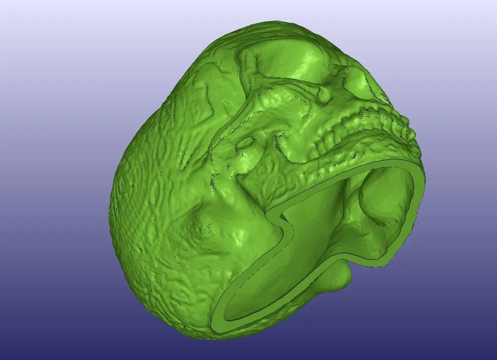 Đầu lâu Celtic rỗng với đèn LED