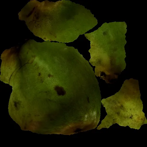 Lê ngon và mọng nước quét 3D màu sắc