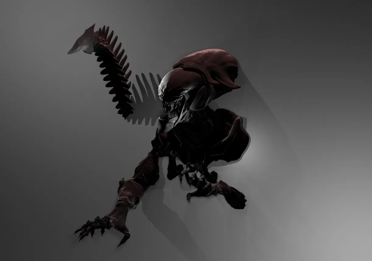 Giá đỡ tường nhân vật Nữ hoàng người ngoài hành tinh Xenomorph