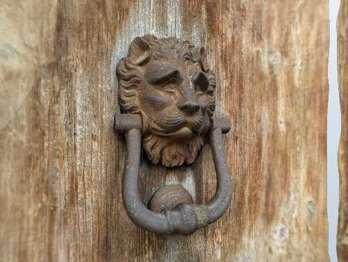 Móc cửa hình đầu sư tử trang trí tường