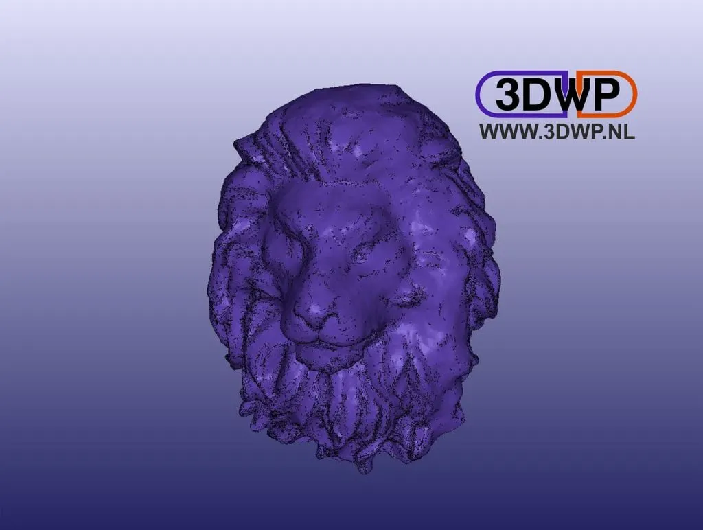 Móc treo đầu sư tử trang trí tường 3D