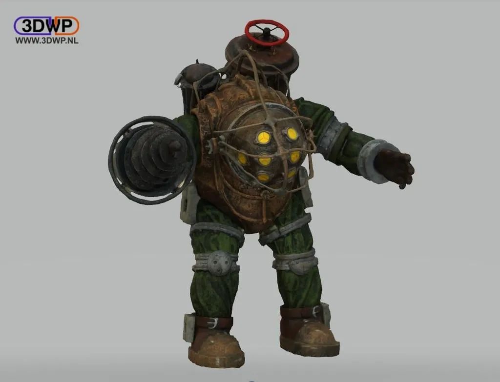 Big Daddy trong Bioshock với chi tiết photogrammetry