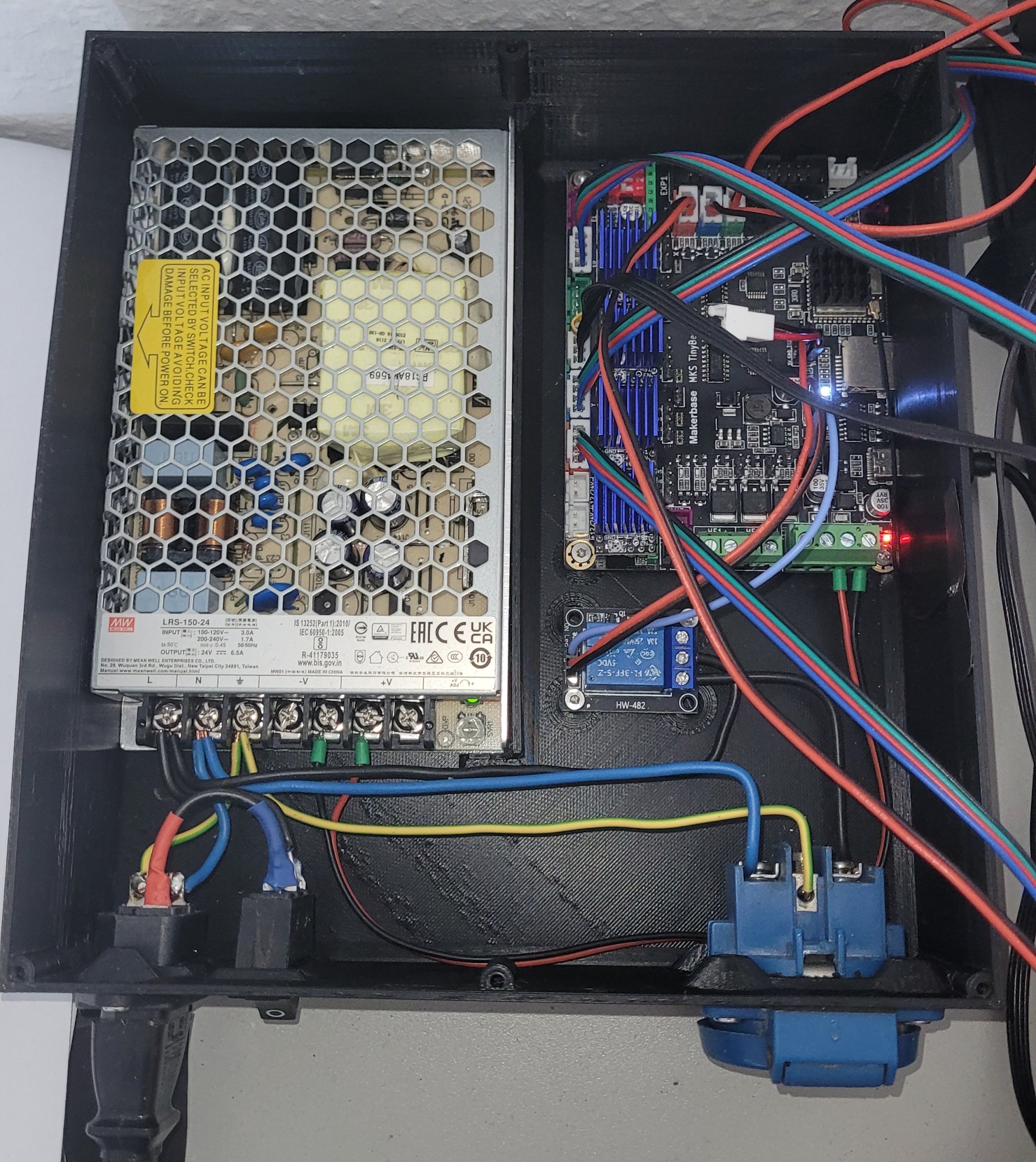 Hộp điều khiển CNC cho MKS TinyBee với Relay và PSU