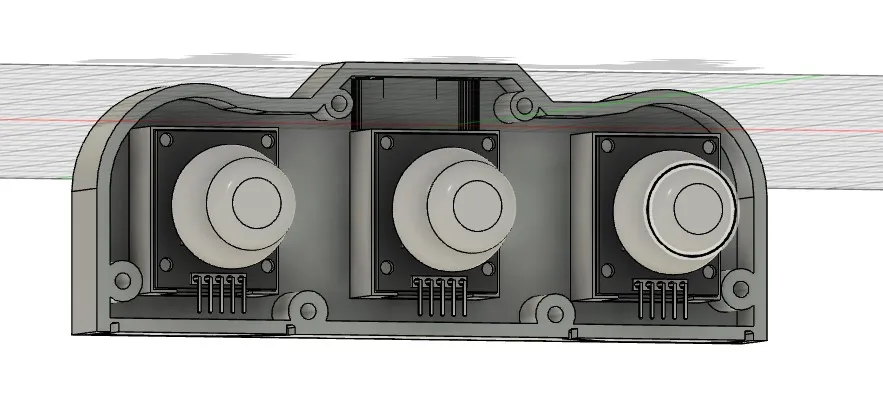Vỏ điều khiển cho ba cần điều khiển với DB9