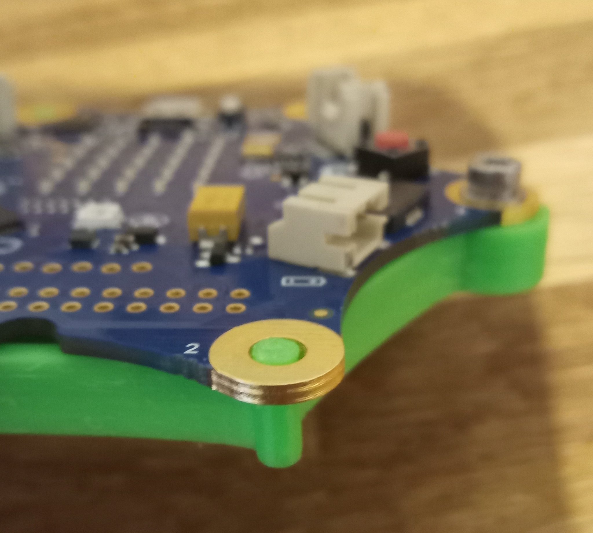 Bảng lưng cho Calliope Mini với hỗ trợ cấu trúc