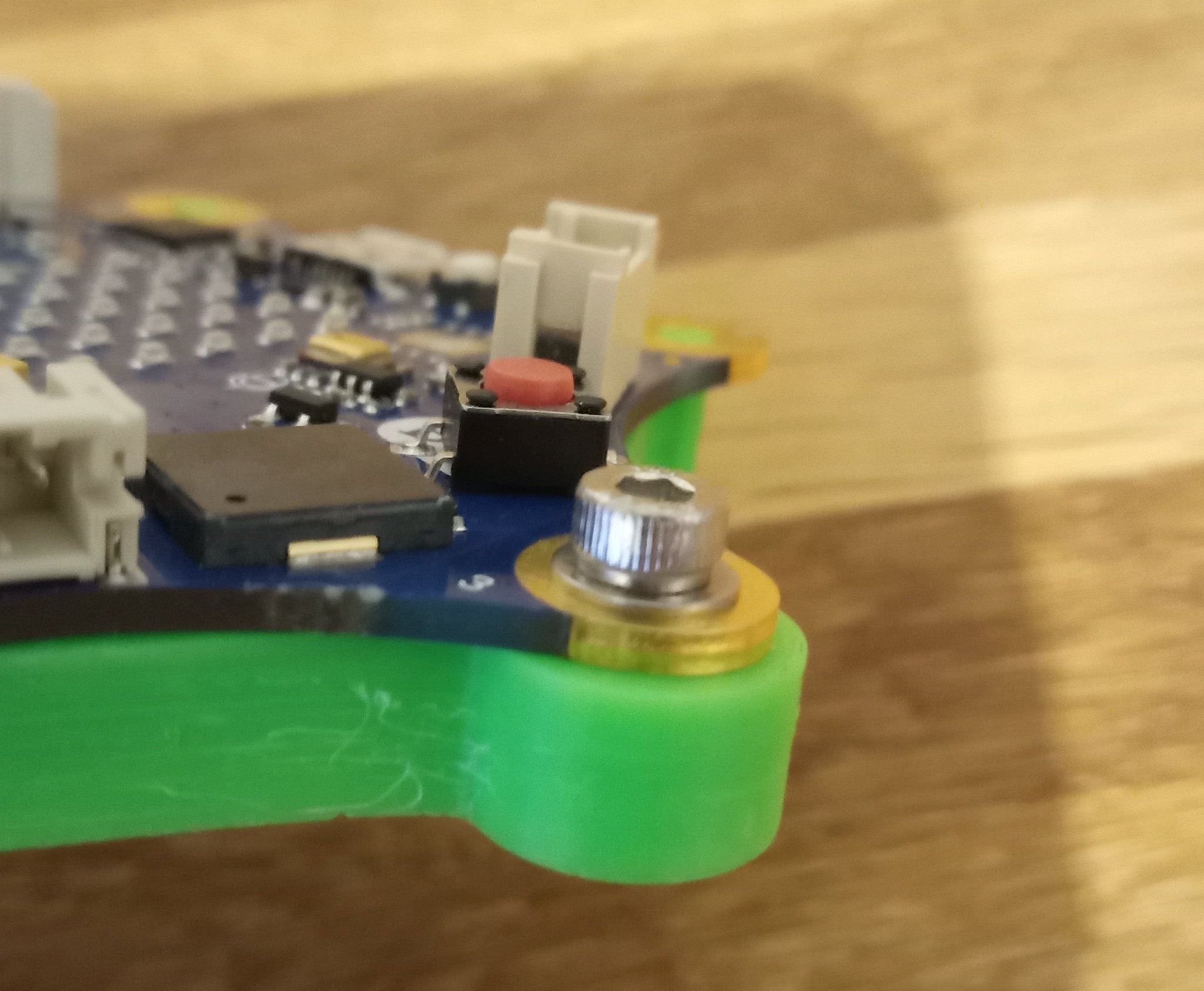 Bảng lưng cho Calliope Mini với hỗ trợ cấu trúc