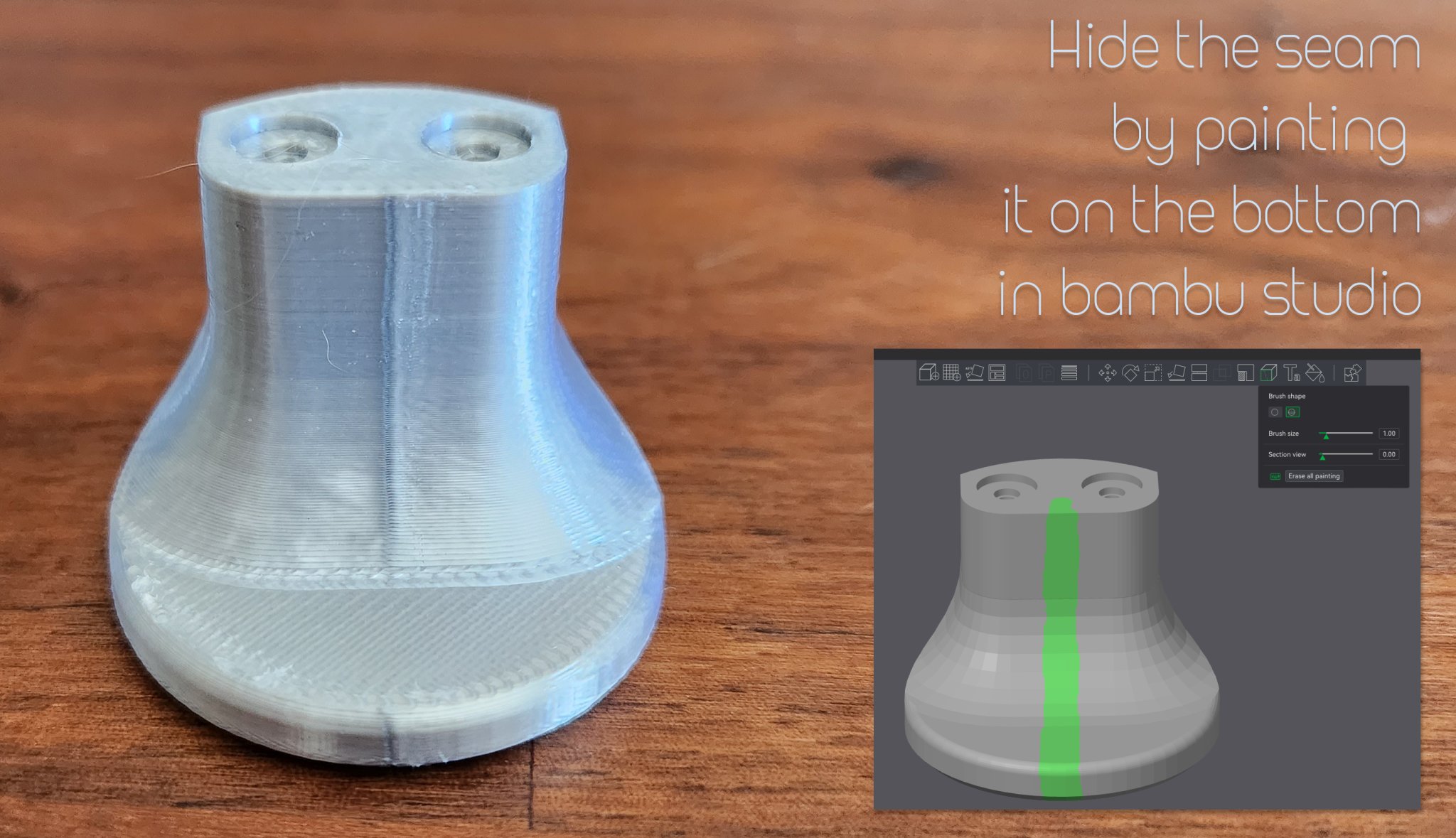 Tay nắm cửa Bambu X1 thiết kế tiện lợi cho cả hai tay