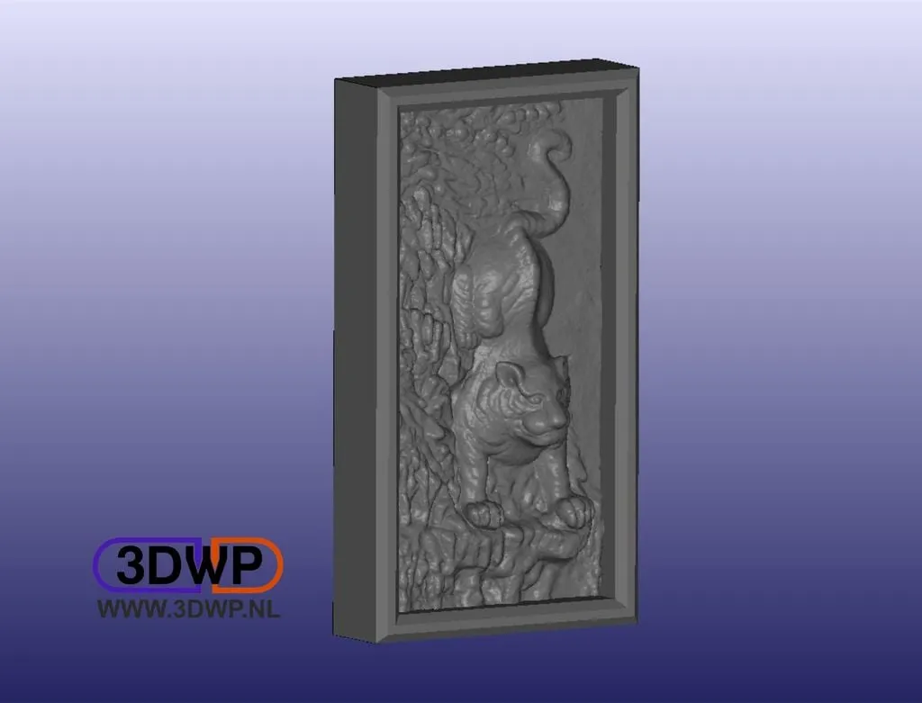 Giá treo tường hổ Việt Nam tại Hà Nội (Mô hình bas-relief 3D)