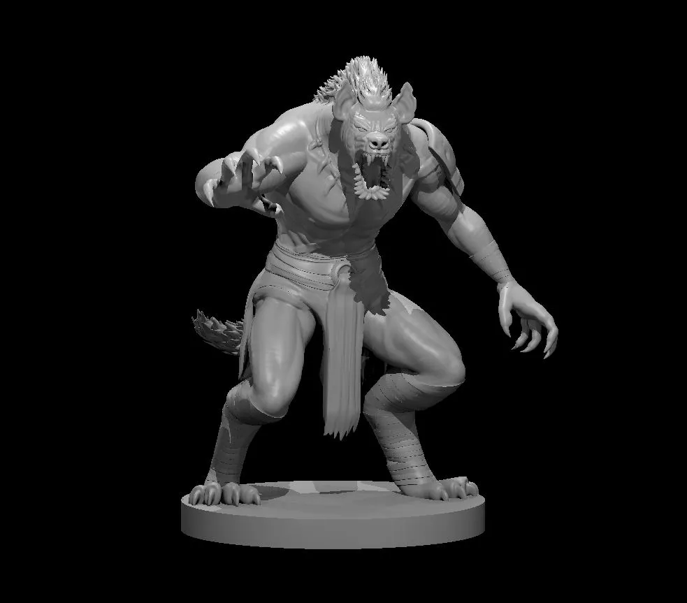 Nhân vật Were-Gnoll độc đáo cho trò chơi bàn