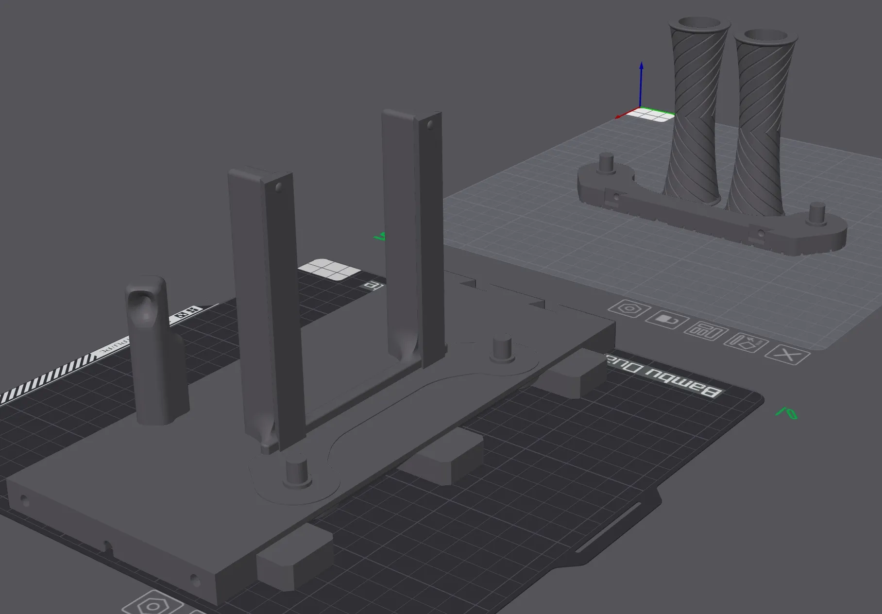 Giá đỡ cuộn filament bên hông cho bộ khay AMS