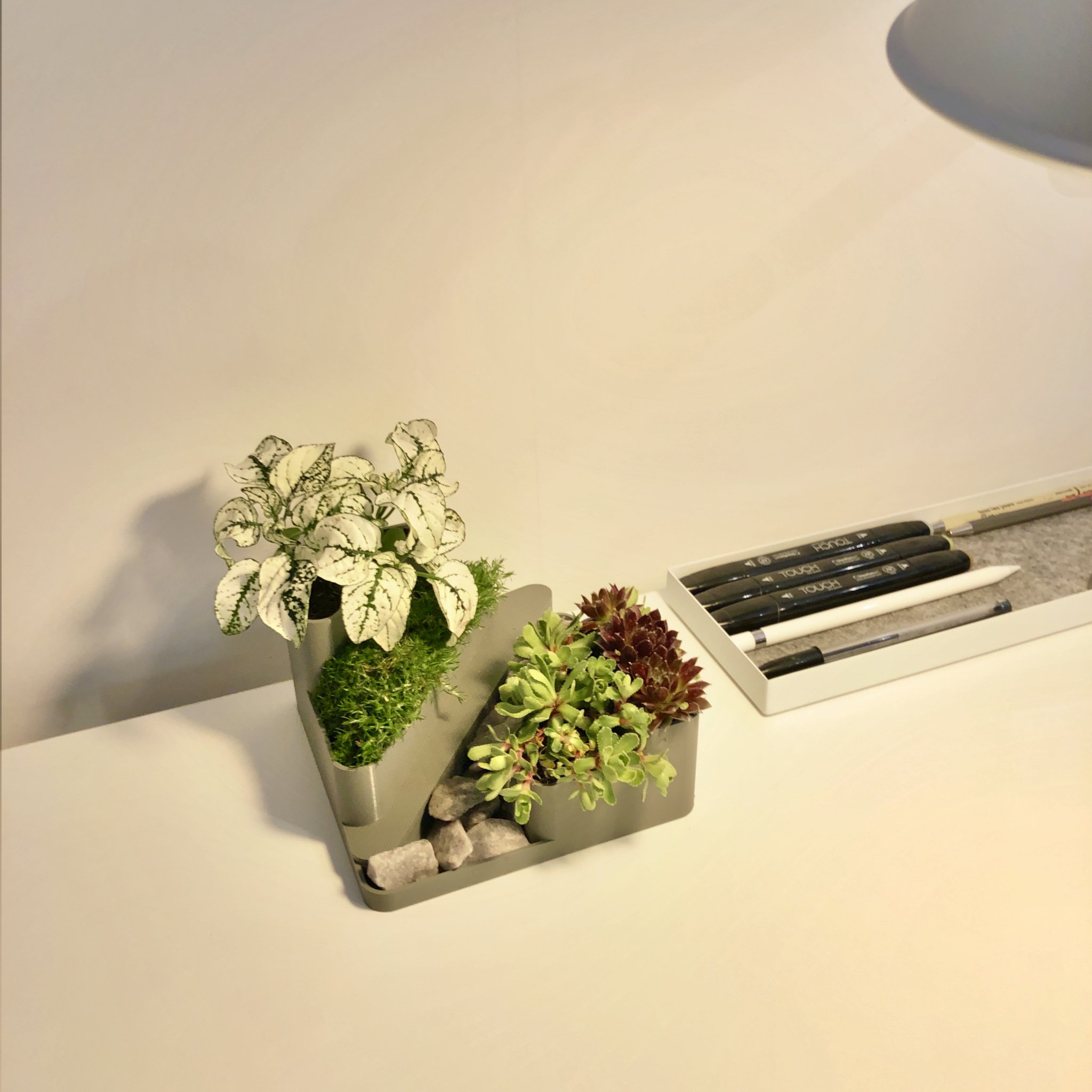 Vườn đá mini trang trí cho bàn làm việc