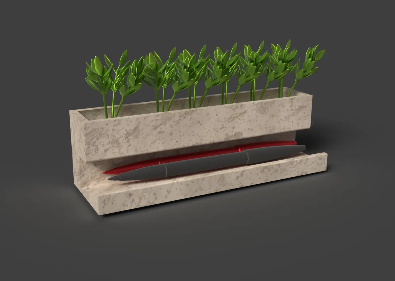 Giá đỡ bút bàn phong cách Scandi đơn giản và đẹp mắt