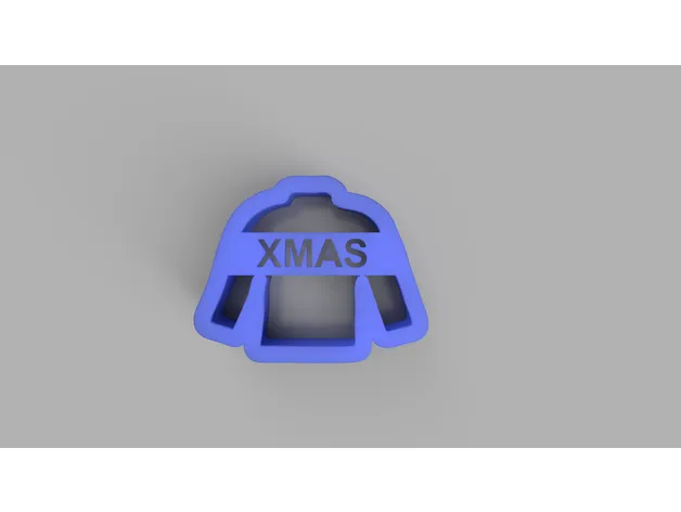 Khuôn cắt bánh quy hình áo len Giáng Sinh