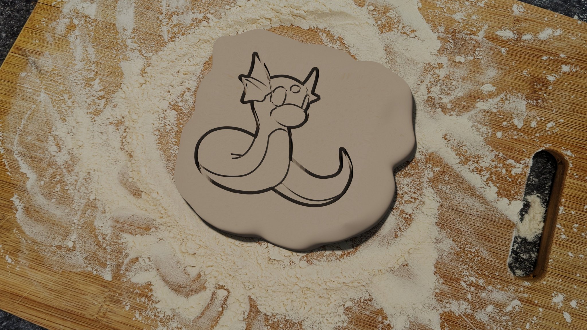 Cutter bánh quy hình Dratini độc đáo