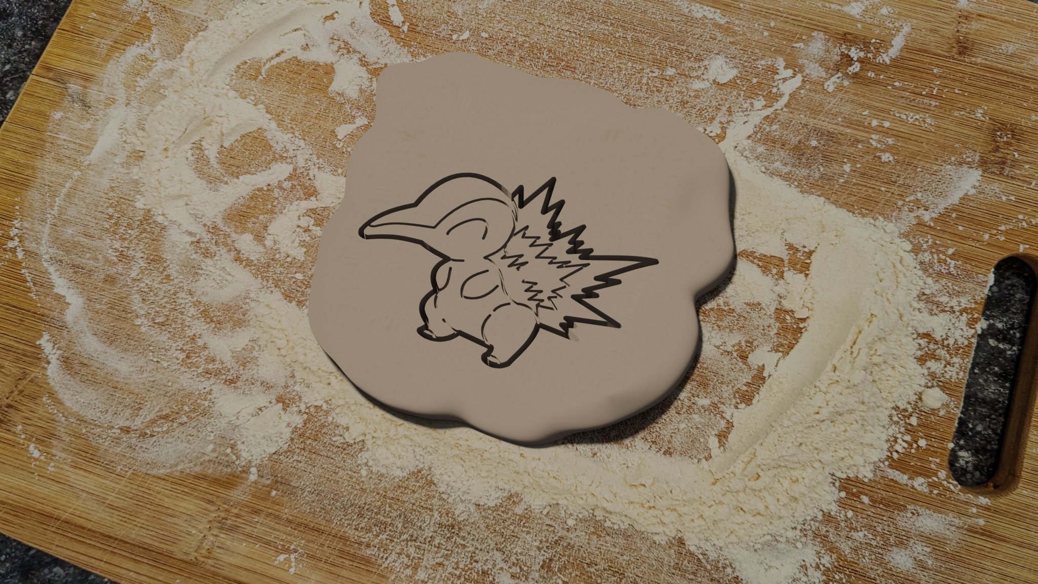 Cyndaquil hình cắt bánh quy độc đáo cho bếp nhà bạn