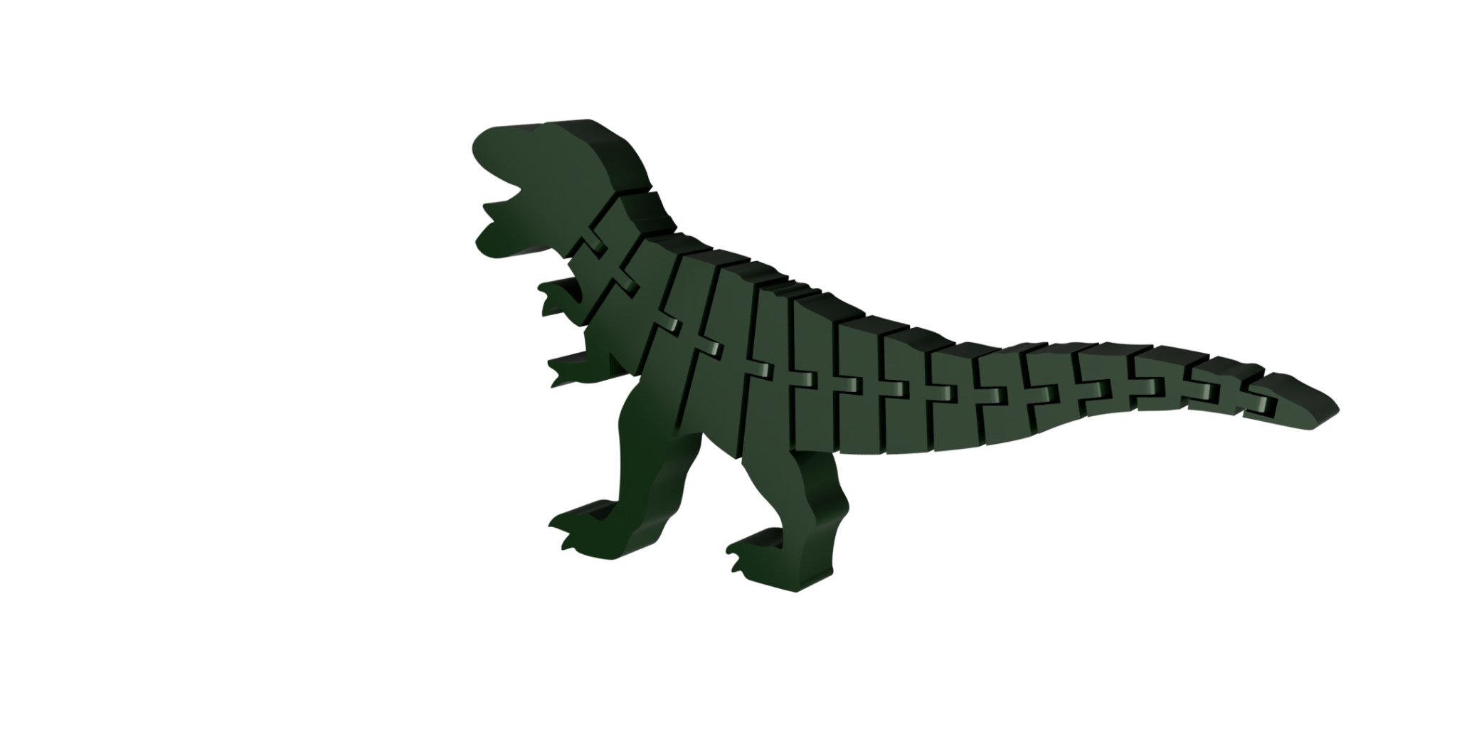 Mô hình Tyrannosaure linh hoạt Flexi V2 164x84 mm