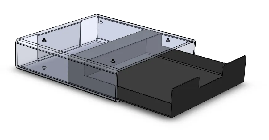 Ngăn kéo dưới bàn điều chỉnh kích thước dễ dàng