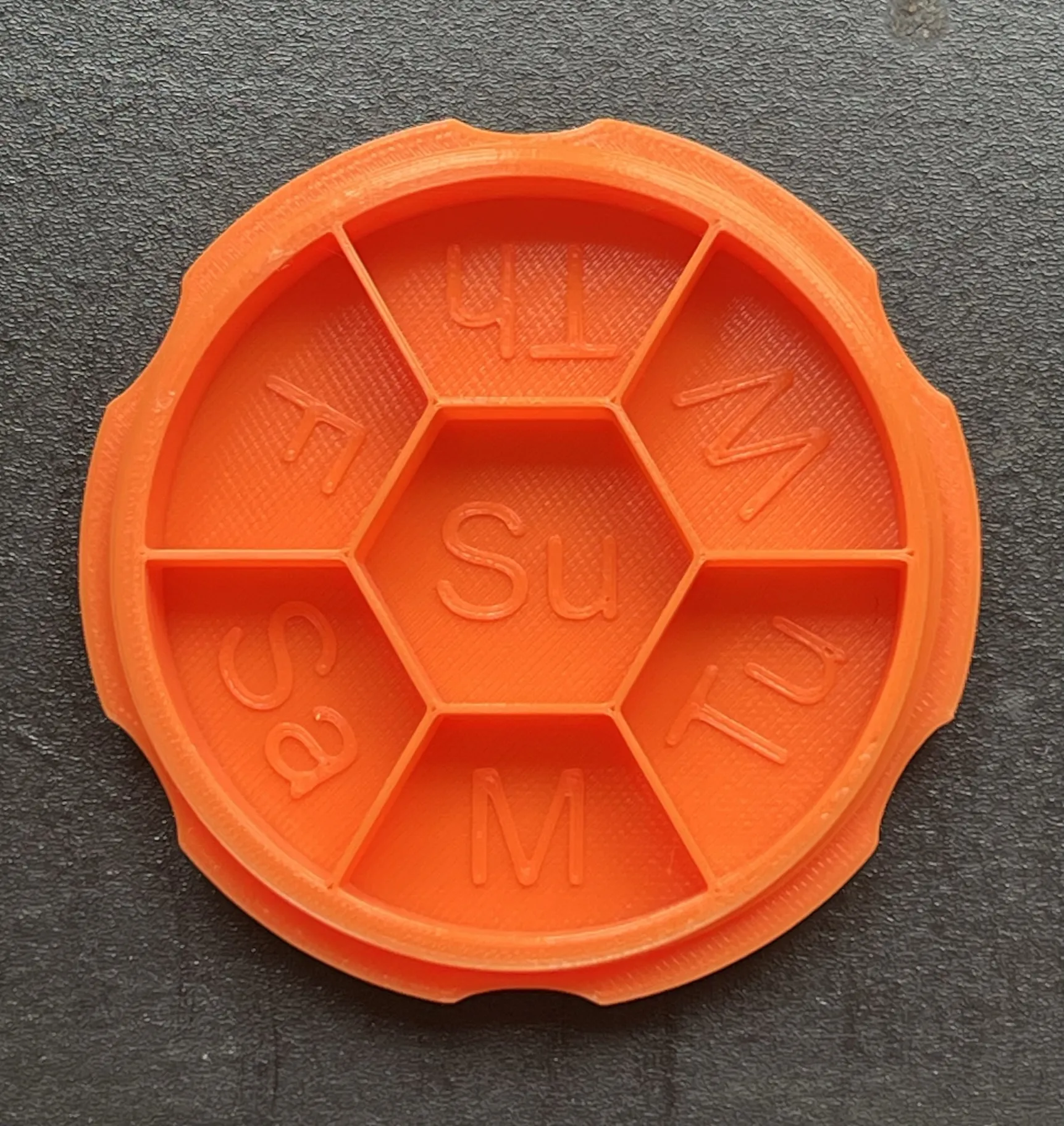 Hộp đựng thuốc tròn 7 ngày 3 inch