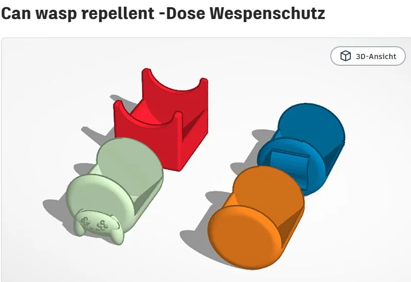 Bình chứa bảo vệ chống ong cho lon uống 12 cái